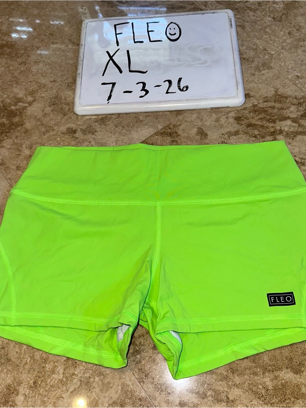 FLEO Neon Lime Women's Bike Shorts